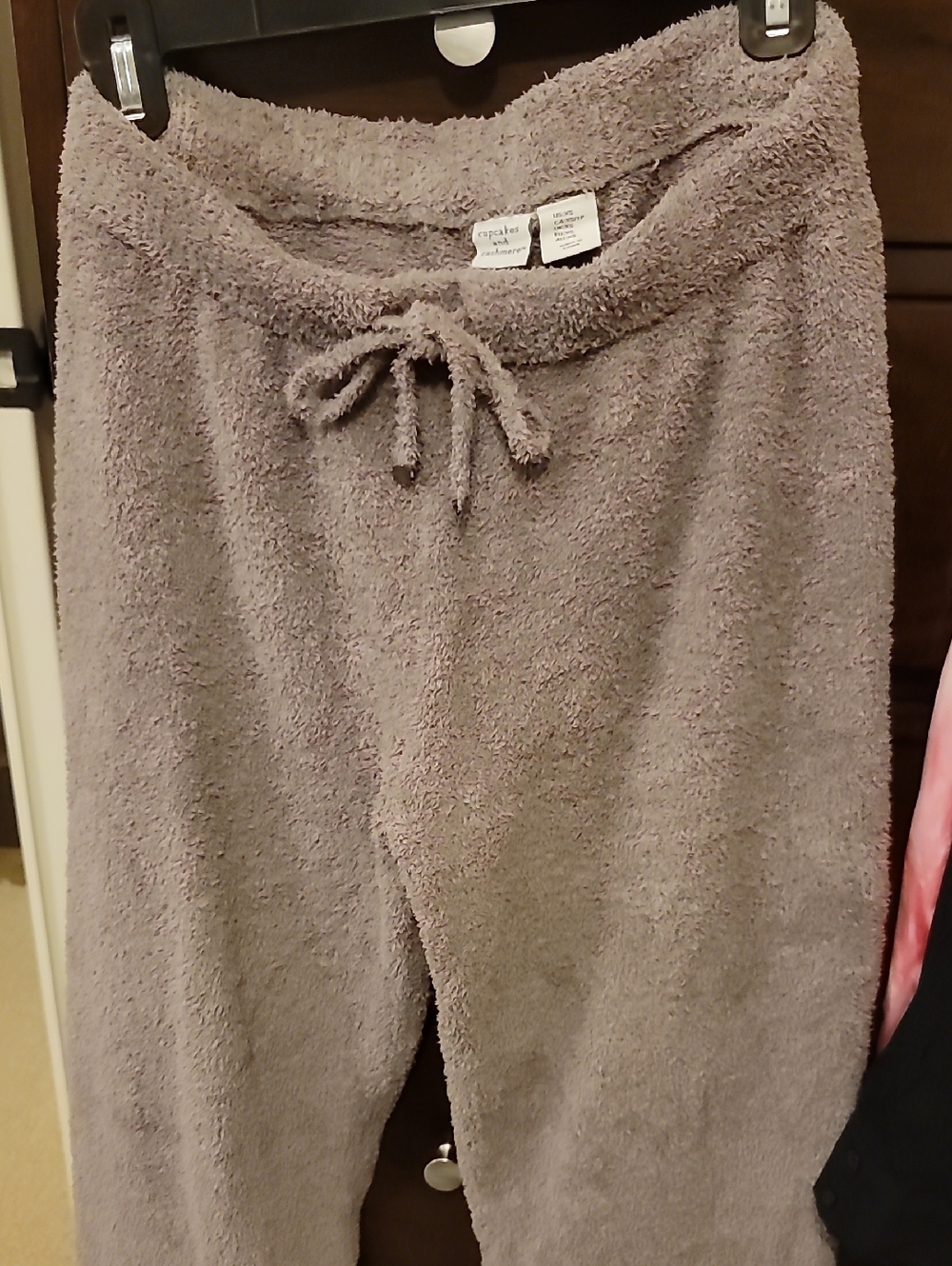 Womens cupcakes & cashmere Plush Lounge Pants - Purple Gray Size XS